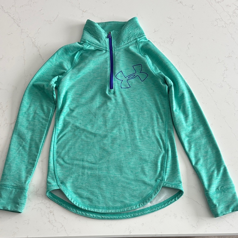 Under Armour Aqua Quarter-Zip Cold Gear Fitted Top - Girl’s YSM